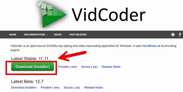 VidCoderをダウンロードする